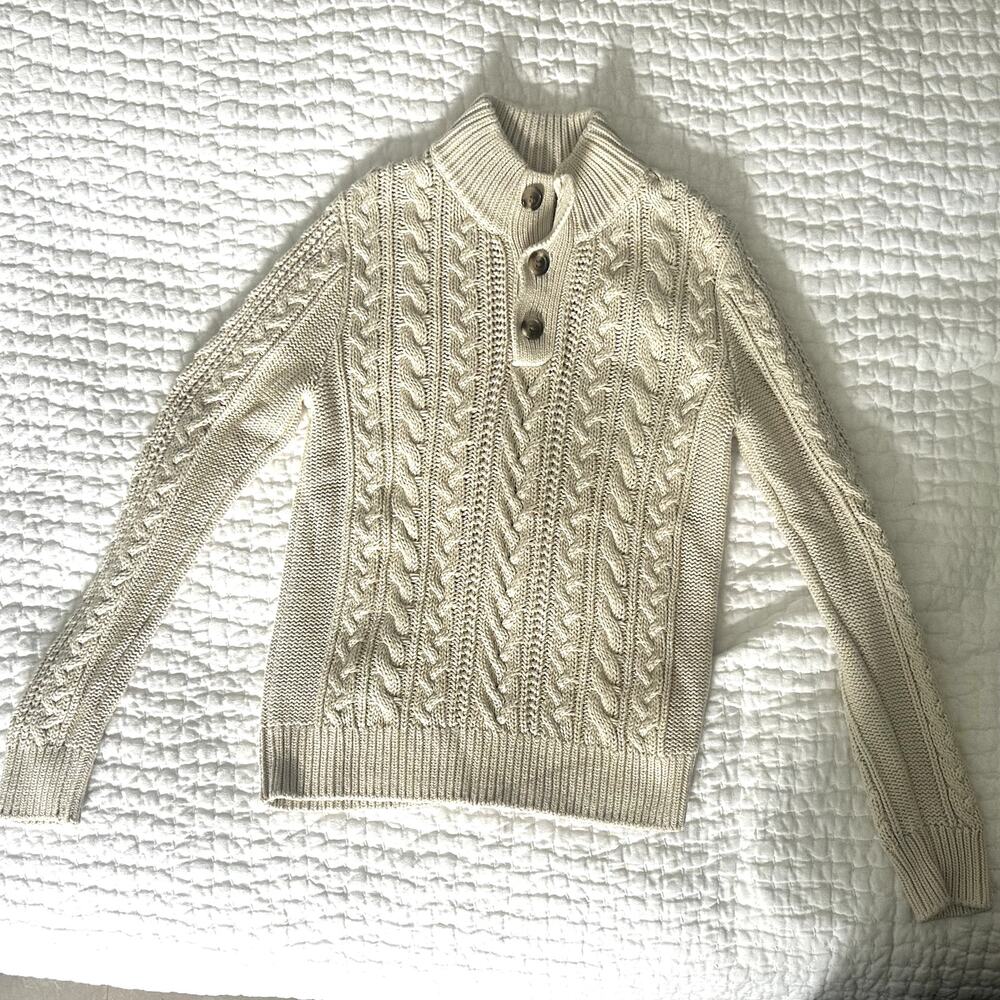 Gap Kids - Boys - Chunky Cable Knit Sweater - Size Medium 8-10 - Picture 2 of 4